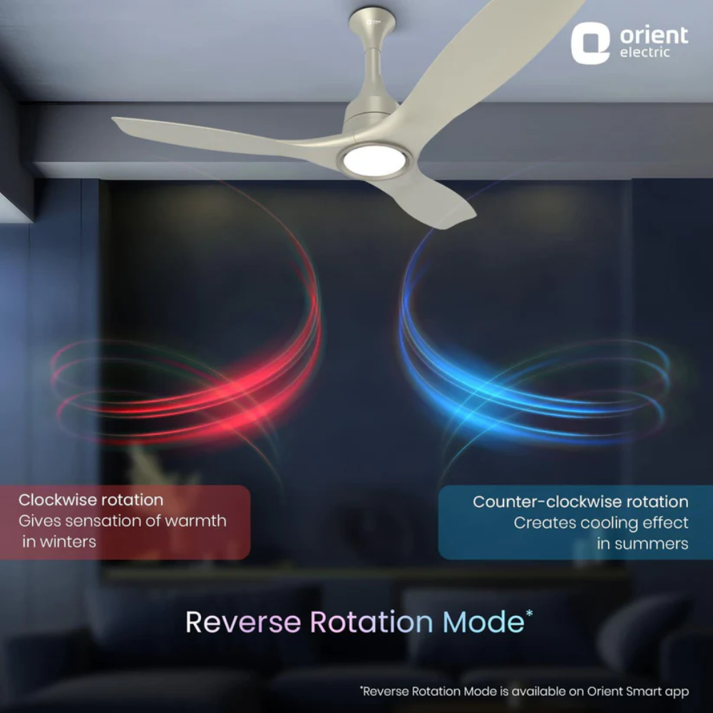 AEROSENSE SMART BLDC CEILING FAN UNDERLIGHT DUNE GOLD